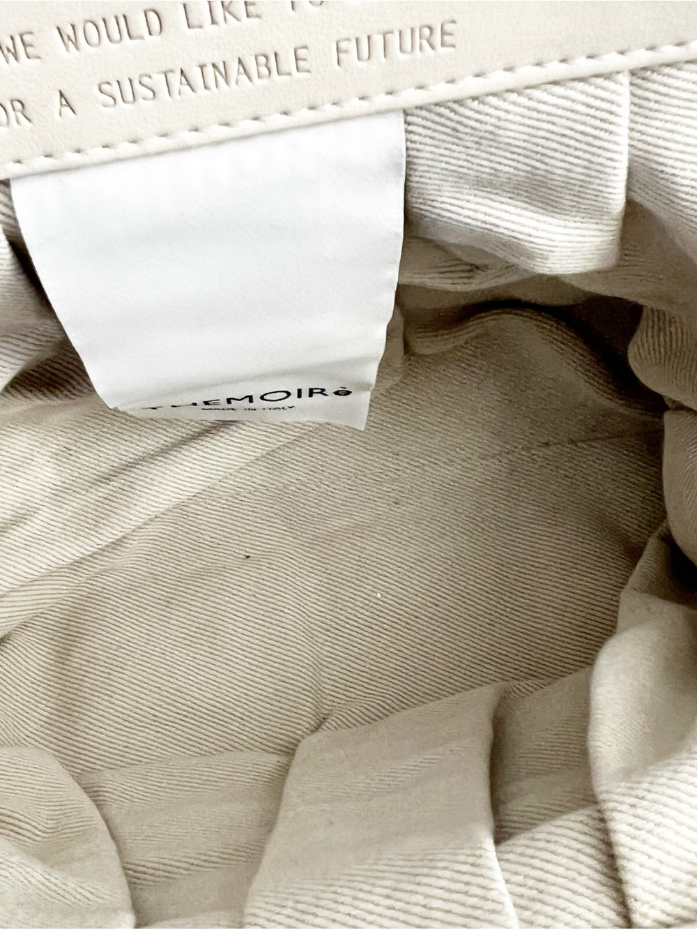 Themoire Tia Woven Clutch/Shoulder Bag in Shell - Picture 8 of 14